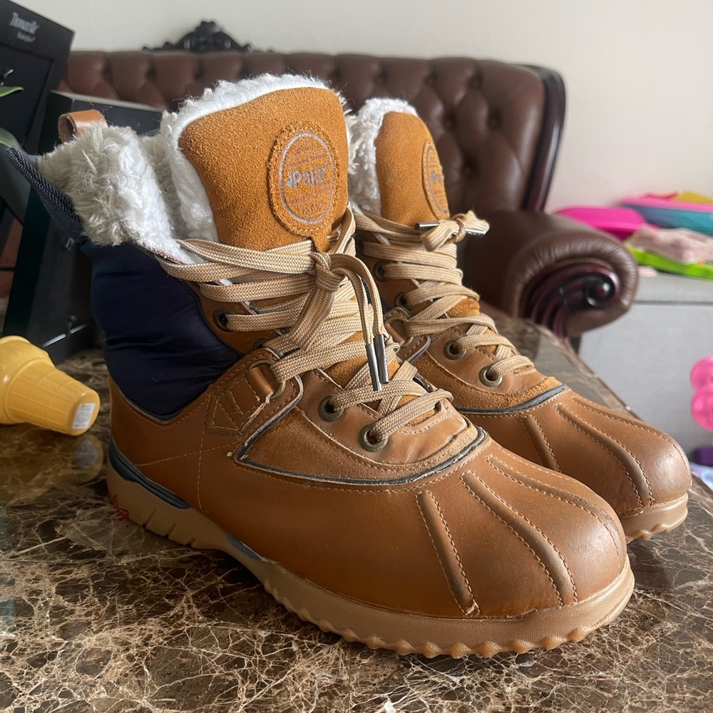 Pajar Women's Size US 8-8.5 M Iceland Waterproof Winter Snow Boot Brown Lace Up